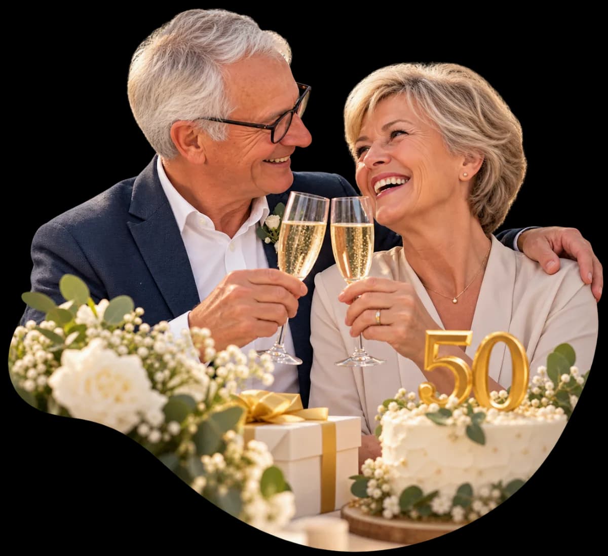 Un couple fête 50 ans ensemble