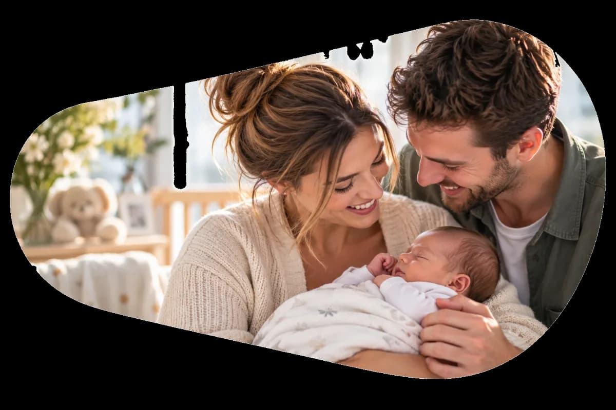 Des parents avec leur nouveau-né