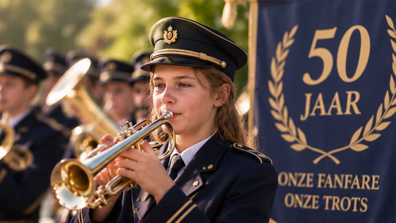 Vijftig kaarsjes voor de fanfare: hoe een gemeente een verenigingsjubileum extra glans geeft