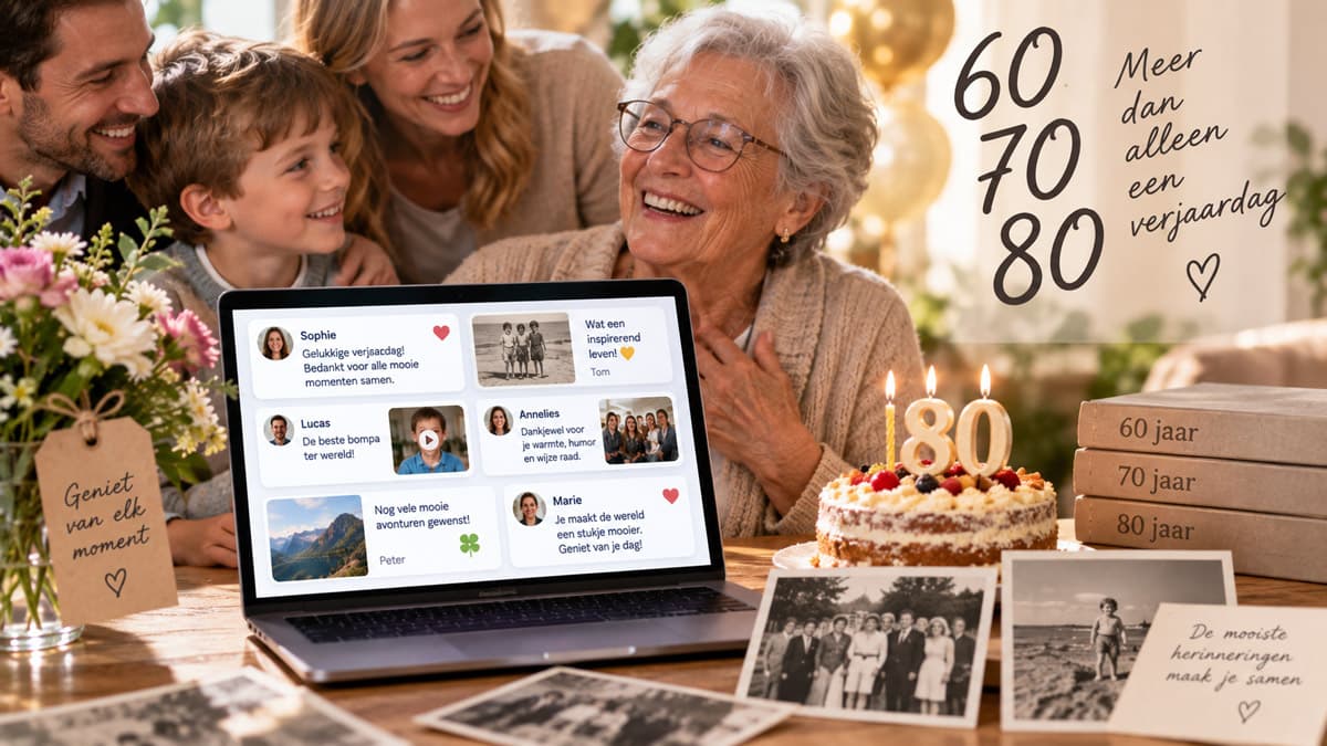 Verjaardag vieren op 60, 70 of 80 jaar: ideeën per mijlpaal