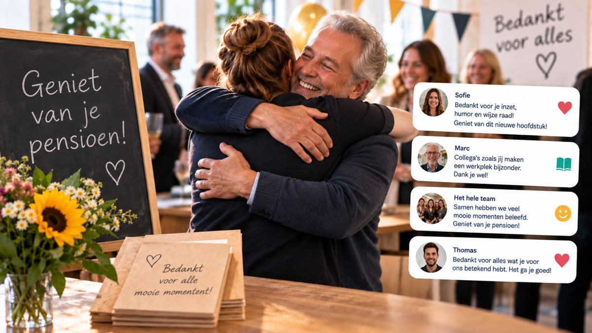 Pensioen van een collega vieren: zo verzamel je in het geheim de wensen van het hele team